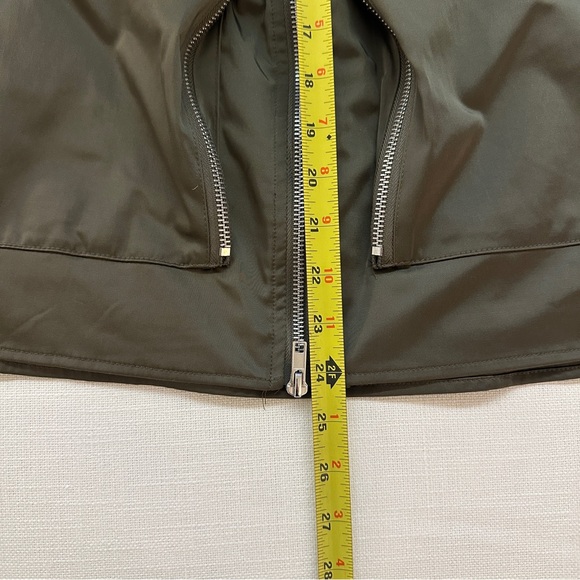 ZARA Olive Green Zip-Up Dress - Picture 15 of 16